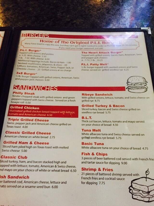 Pontiac Lake Inn - Waterford, MI menu_pic