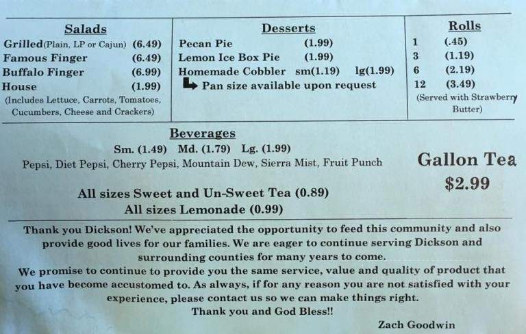 Goodwings - Dickson, TN menu_pic