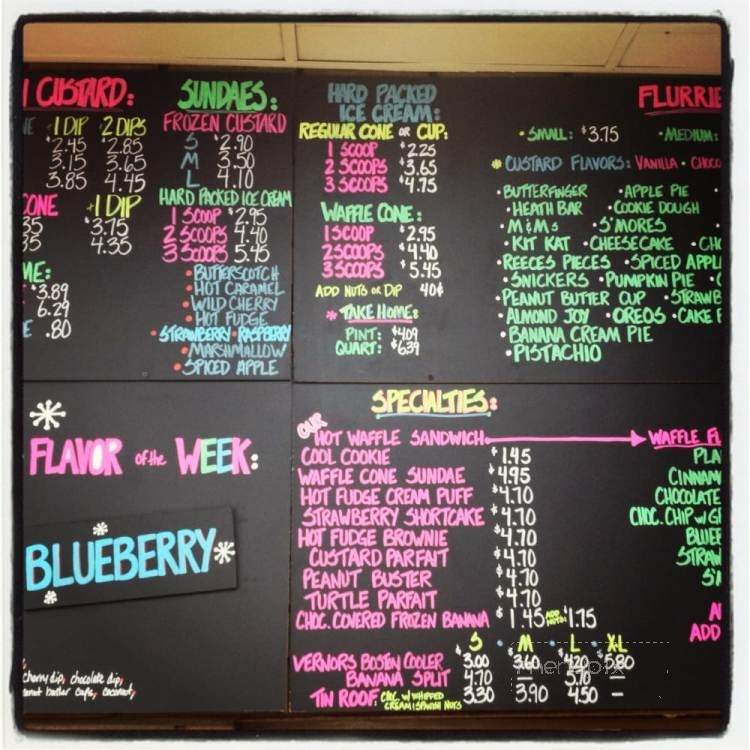 Custard Hut - Dearborn Heights, MI menu_pic