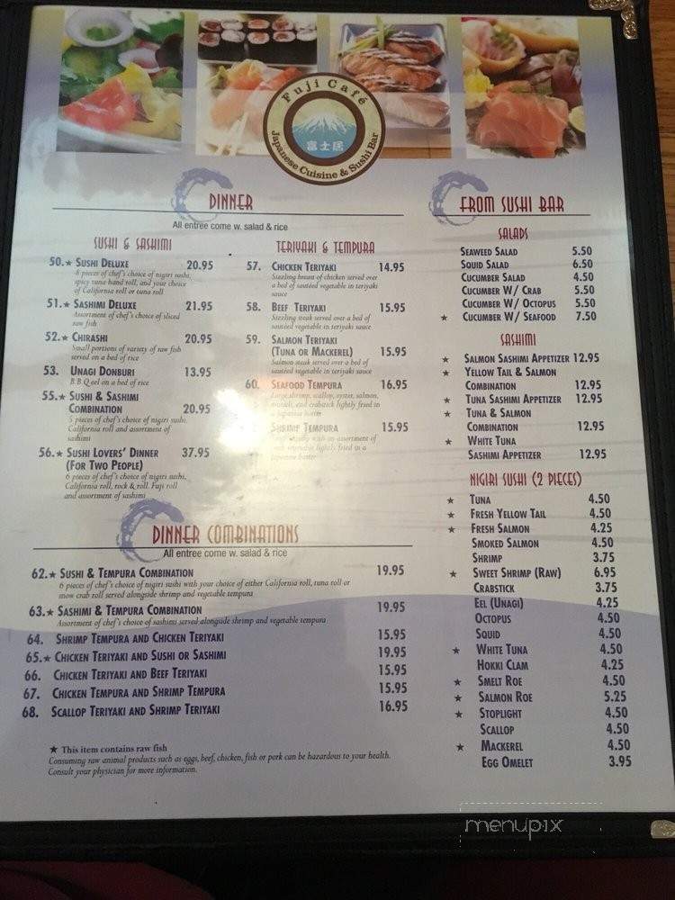 Fuji Cafe - Collierville, TN menu_pic