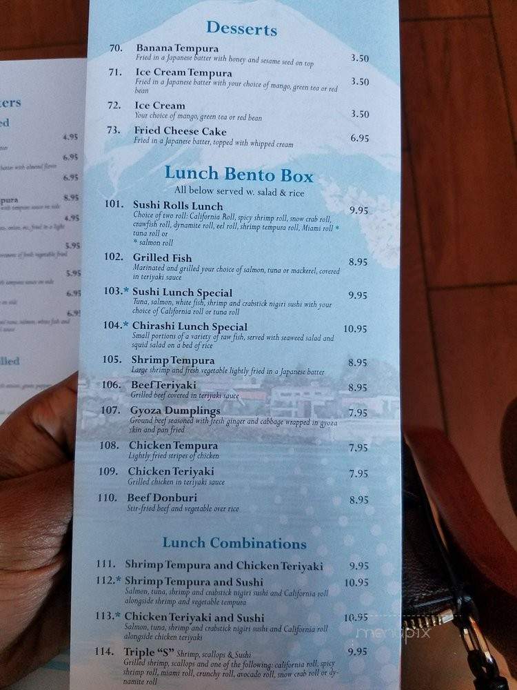 Fuji Cafe - Collierville, TN menu_pic