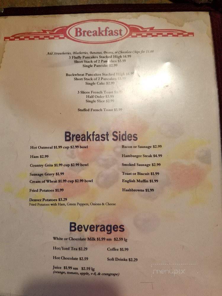 Mary B's - Parkersburg, WV menu_pic