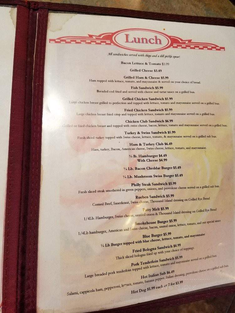 Mary B's - Parkersburg, WV menu_pic