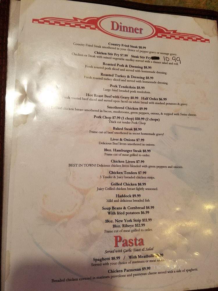Mary B's - Parkersburg, WV menu_pic