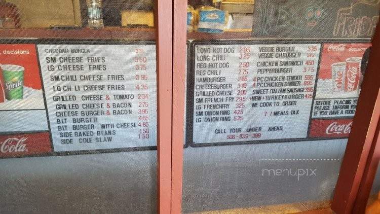 Art Bradish Snack Bar - North Grafton, MA menu_pic