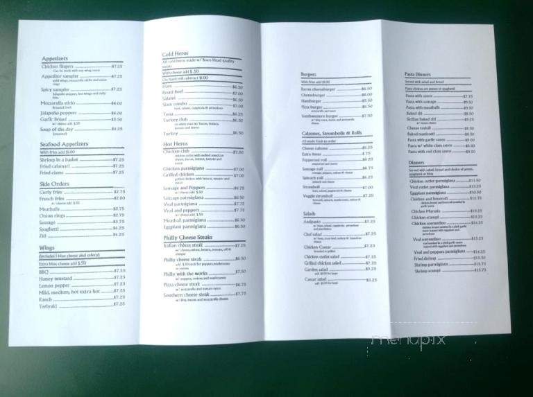 Grand Slam Pizza & Pasta - Circleville, NY menu_pic