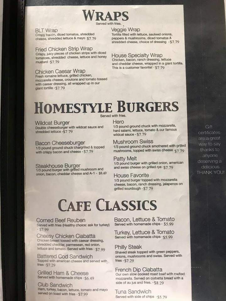 Michelle's Cafe - Lagrange, OH menu_pic
