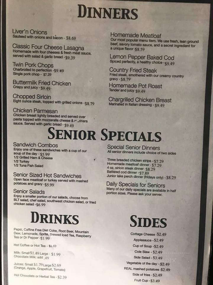 Michelle's Cafe - Lagrange, OH menu_pic