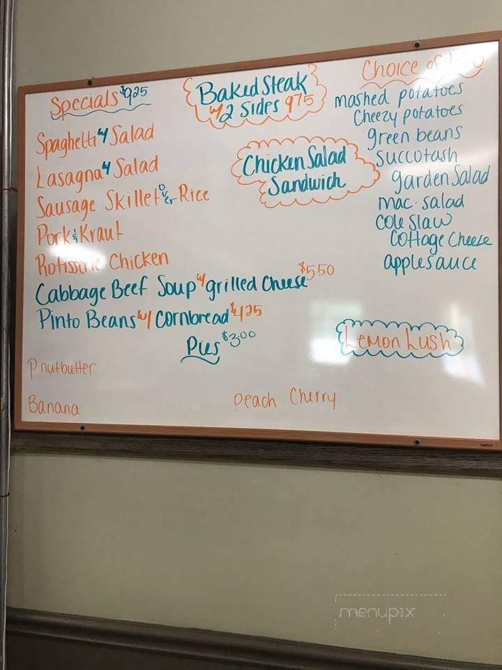 Millie's Restaurant - Middleport, OH menu_pic