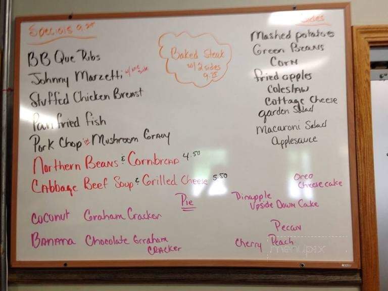 Millie's Restaurant - Middleport, OH menu_pic
