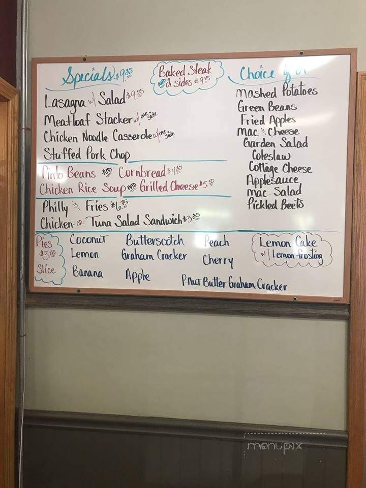 Millie's Restaurant - Middleport, OH menu_pic