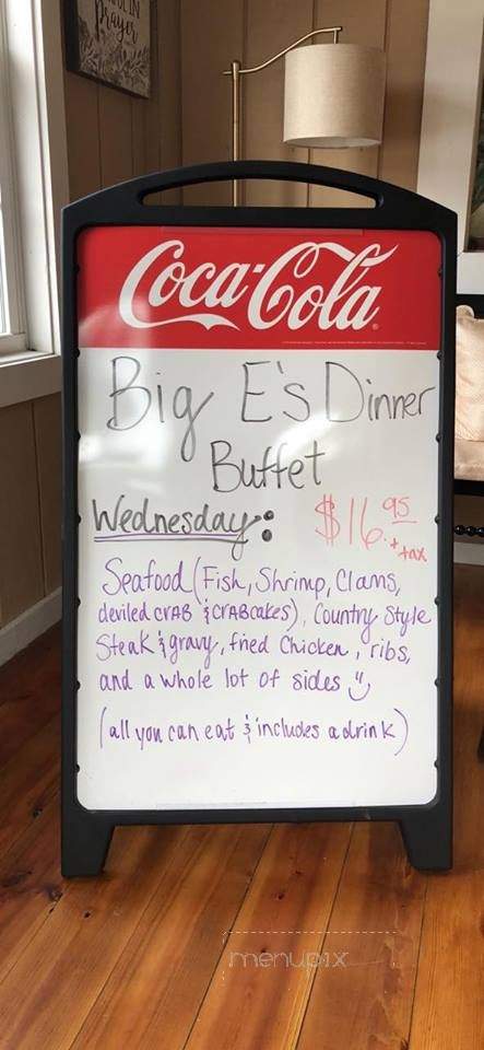 Big E's Country Buffet and Seafood - Longs, SC menu_pic