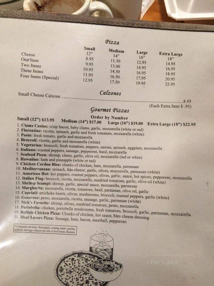 Nick's Country Kitchen - Bethlehem, CT menu_pic