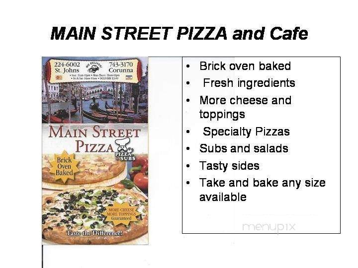 Main Street Pizza - St Johns, MI menu_pic