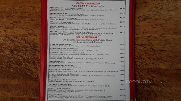Mama Mia's Pizza - Mackinaw City, MI menu_pic