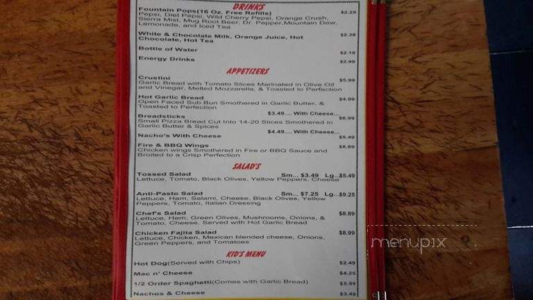 Mama Mia's Pizza - Mackinaw City, MI menu_pic