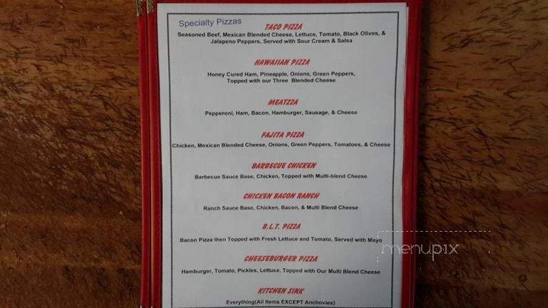 Mama Mia's Pizza - Mackinaw City, MI menu_pic