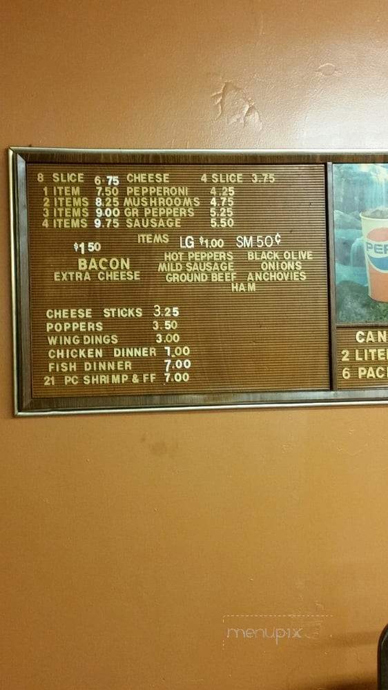 Josie's Pizza Shop - Salem, OH menu_pic