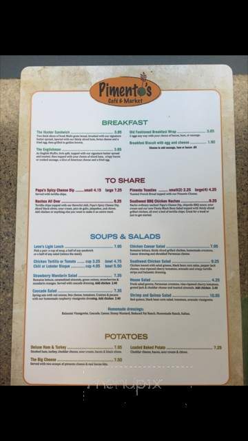 Pimentos - Clinton, MS menu_pic