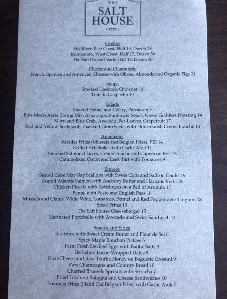 salt house new hope menu