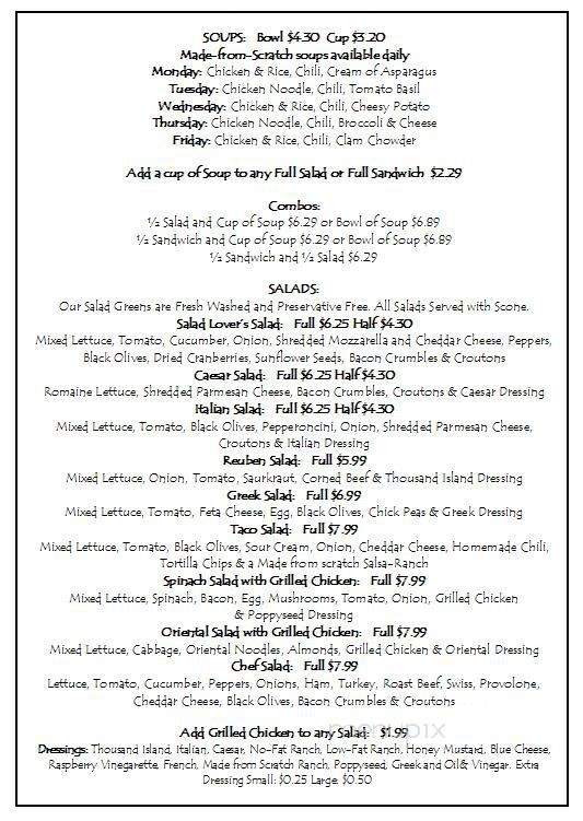 Grinds & Glazes - Blairsville, GA menu_pic