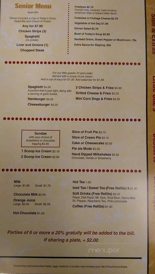 Woody's Family Restaurant - El Paso, IL menu_pic