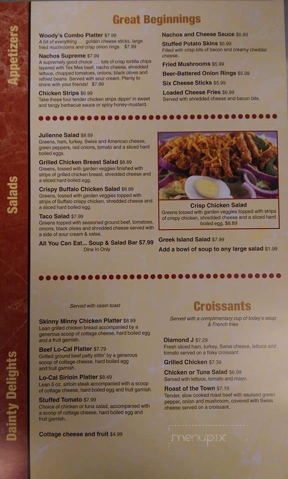Woody's Family Restaurant - El Paso, IL menu_pic