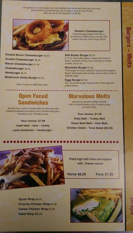 Woody's Family Restaurant - El Paso, IL menu_pic