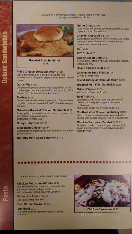 Woody's Family Restaurant - El Paso, IL menu_pic
