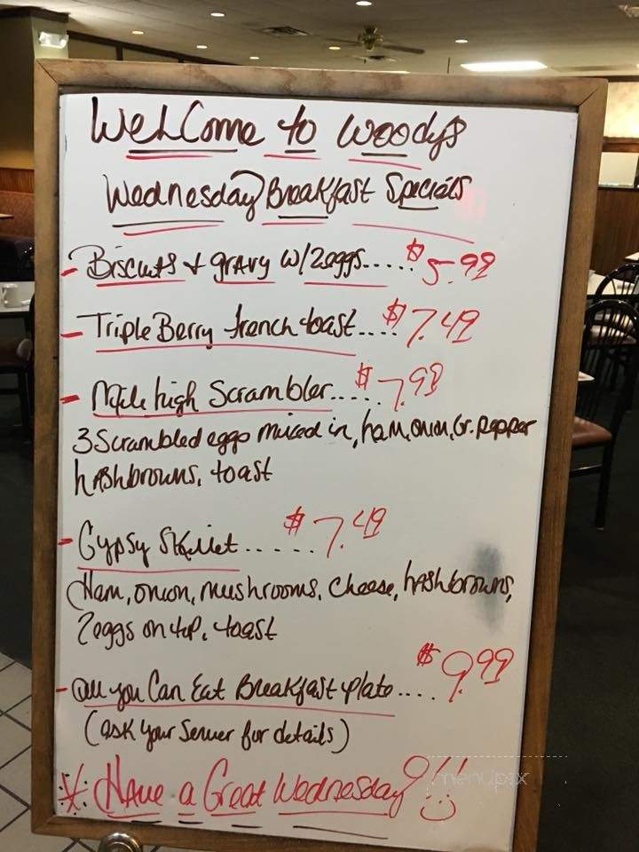 Woody's Family Restaurant - El Paso, IL menu_pic
