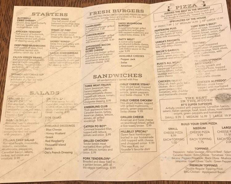 /2503298/R-Ts-Family-Restaurant-Menu-Kimberling-City-MO - Kimberling City, MO