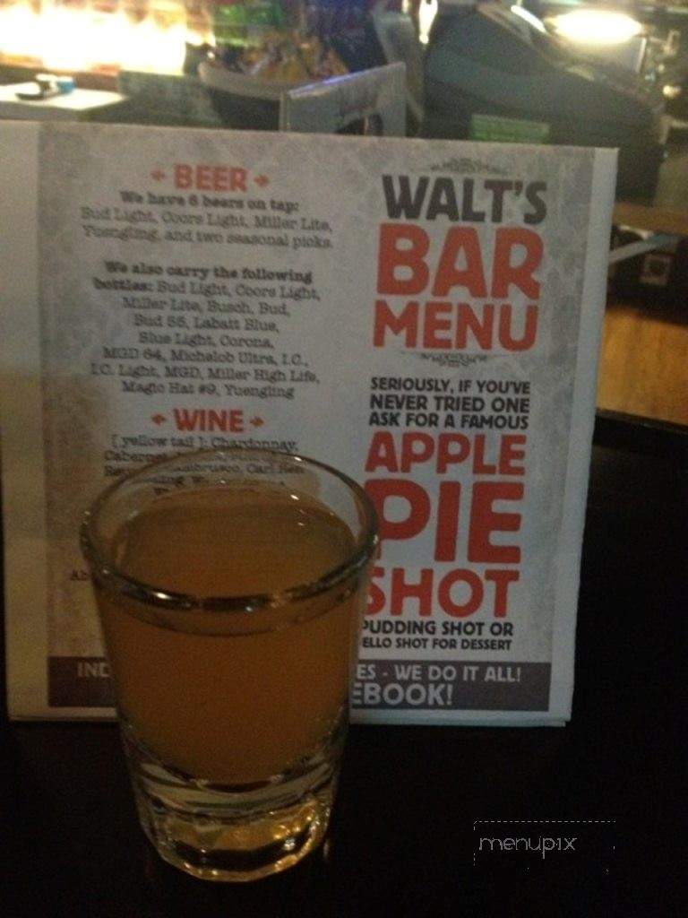Walt's Tavern - Conneaut Lake, PA menu_pic