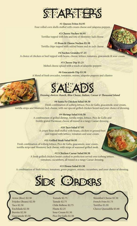 Los Patrones - Kilmarnock, VA menu_pic