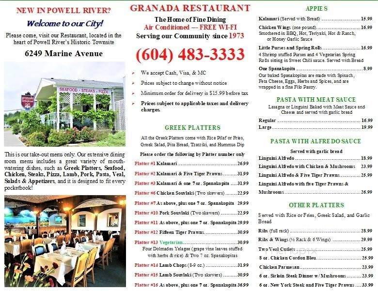 /1132056/The-Granada-Restaurant-and-Pizza-Powell-River-BC - Powell River, BC