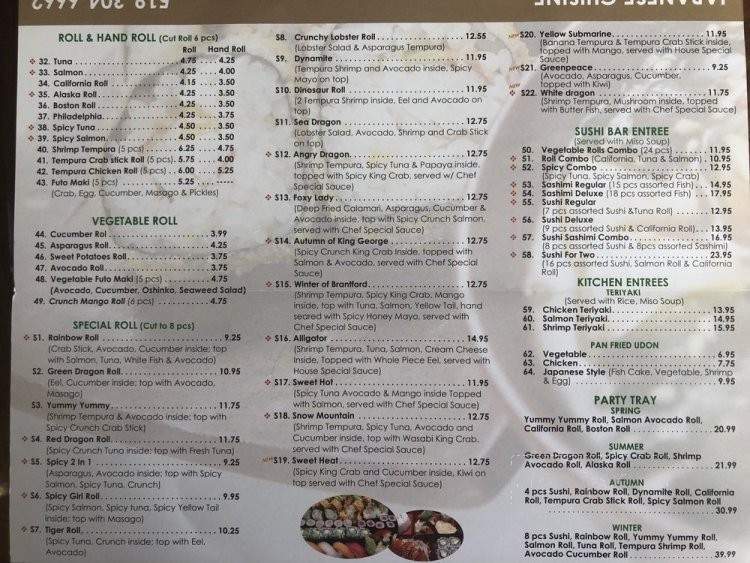 Blessing Eatery - Brantford, ON menu_pic