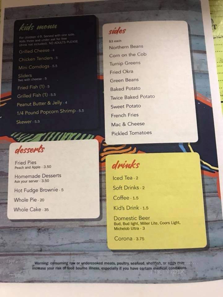 Catfish Country - Hernando, MS menu_pic