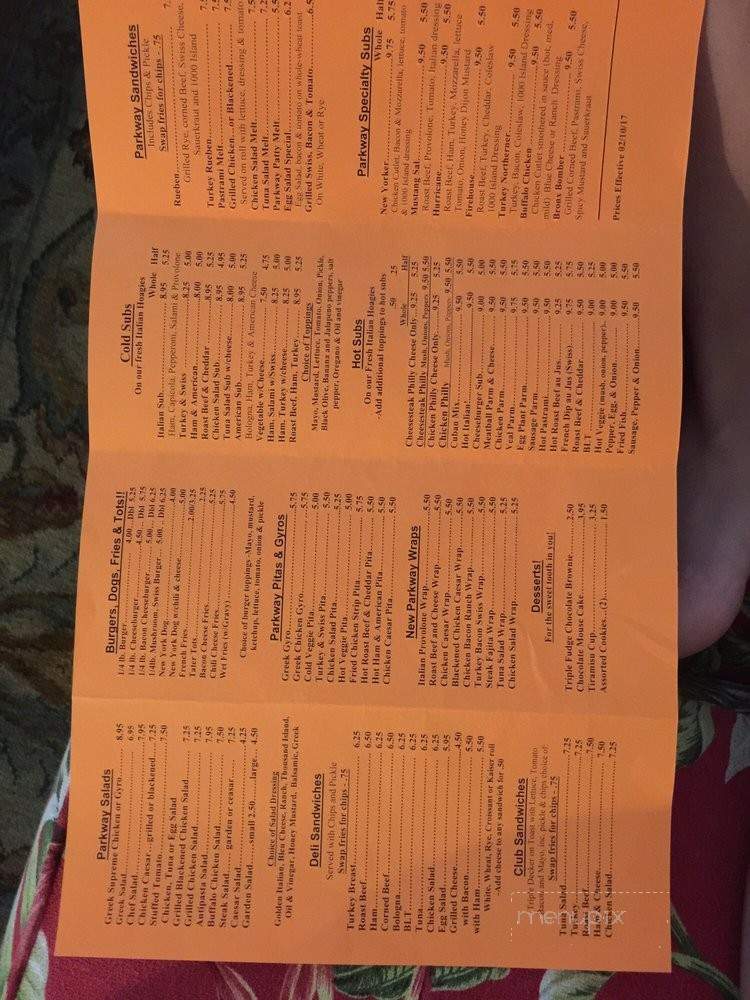 Parkway Subs & Salads - Cape Coral, FL menu_pic