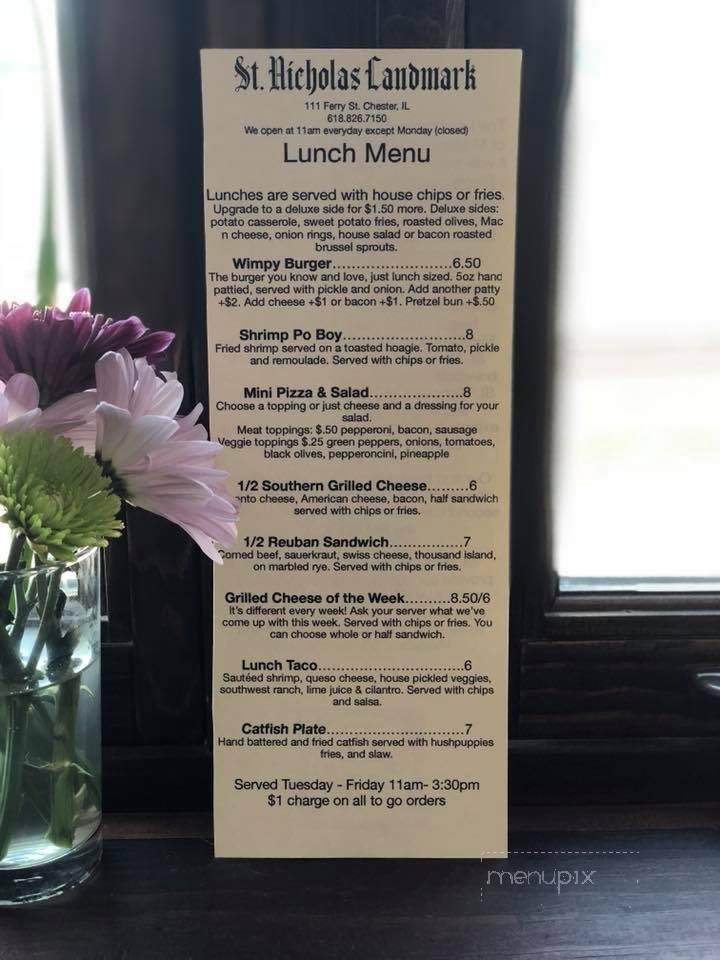 Old Landmark - Chester, IL menu_pic