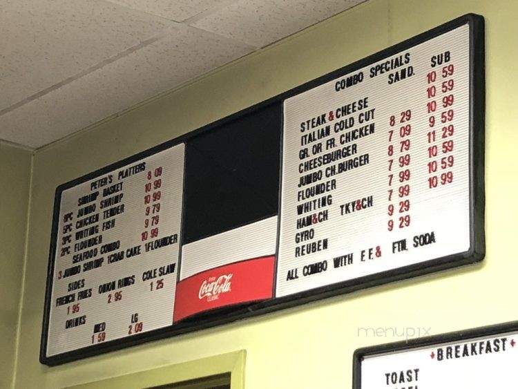 Peter's Grill - Rockville, MD menu_pic