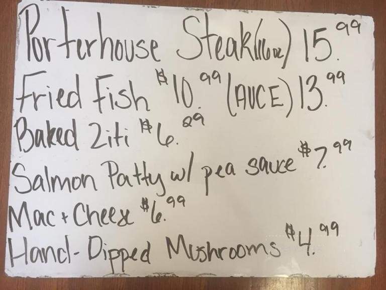 Napoleon Cafe - Napoleon, MI menu_pic
