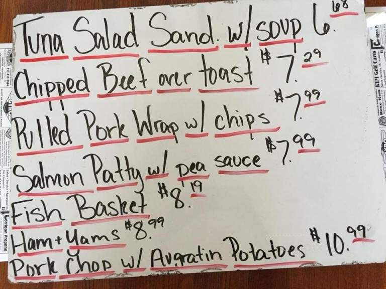 Napoleon Cafe - Napoleon, MI menu_pic