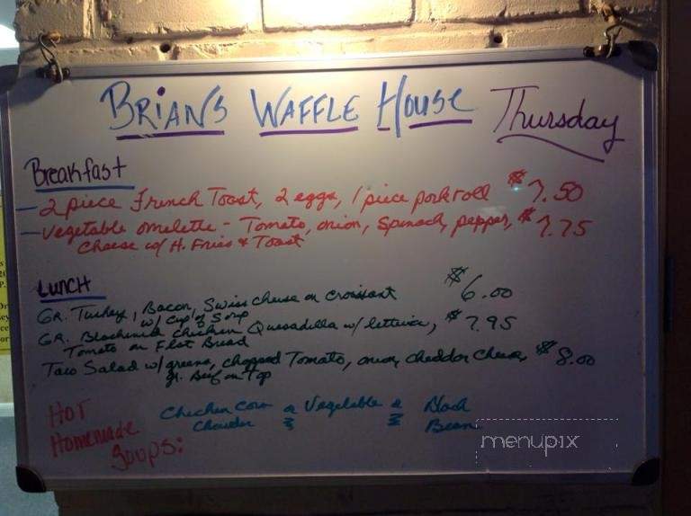 Brian's Waffle House - Avalon, NJ menu_pic