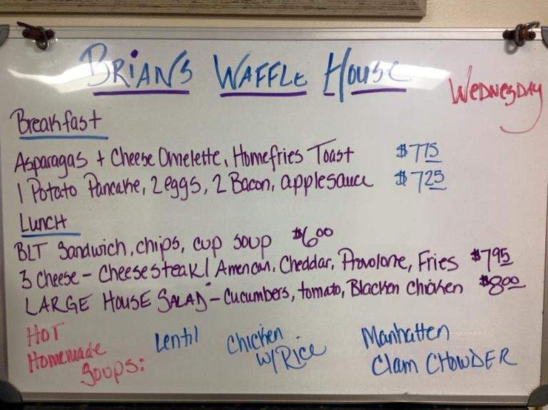 Brian's Waffle House - Avalon, NJ menu_pic
