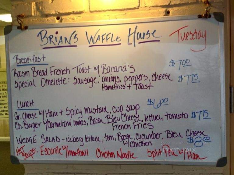 Brian's Waffle House - Avalon, NJ menu_pic