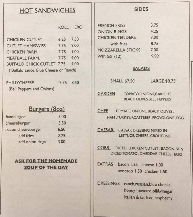 In & Out Deli - Wappingers Falls, NY menu_pic