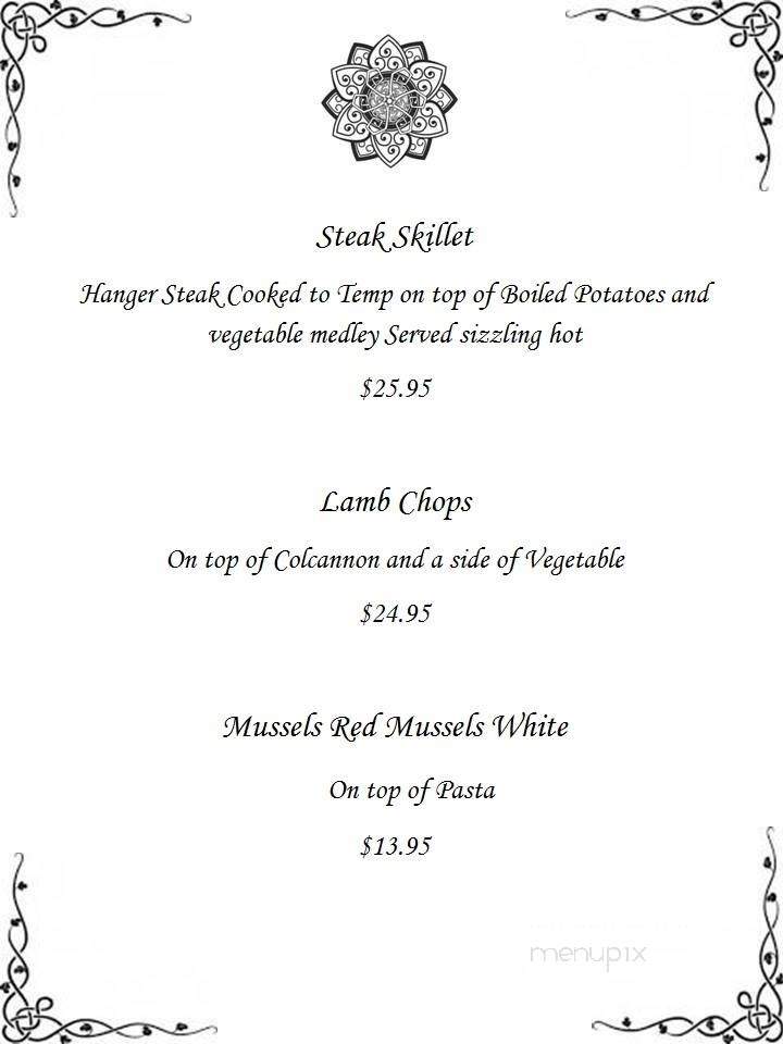 Chieftans Restaurant & Bar - Cobleskill, NY menu_pic