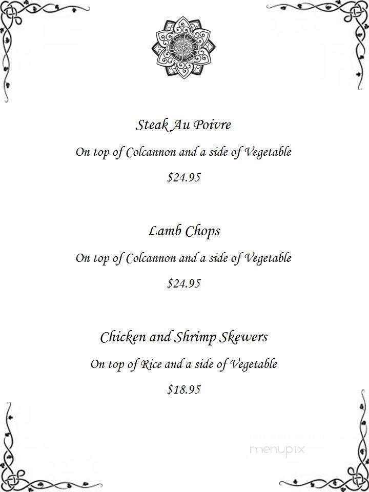 Chieftans Restaurant & Bar - Cobleskill, NY menu_pic