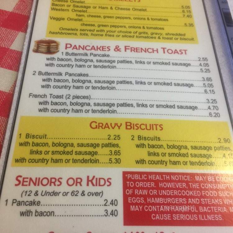 Speedy Lohr's BBQ - Lexington, NC menu_pic