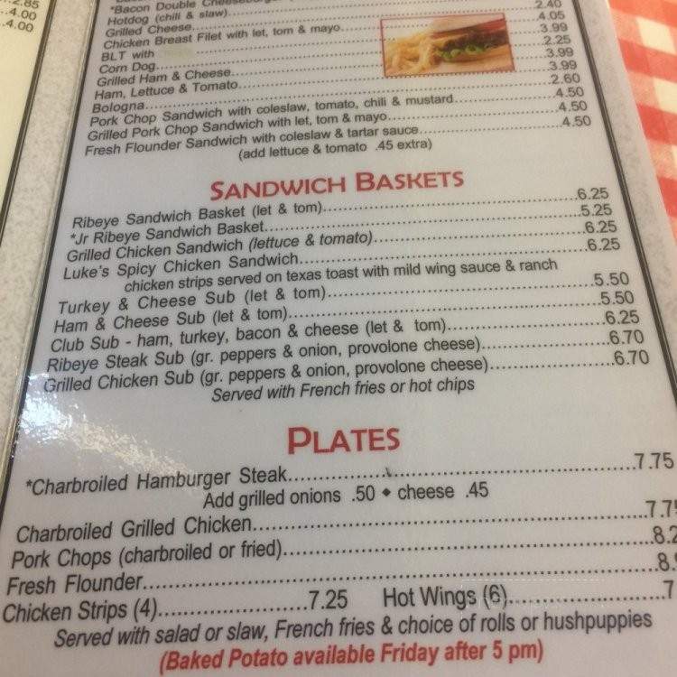 Speedy Lohr's BBQ - Lexington, NC menu_pic