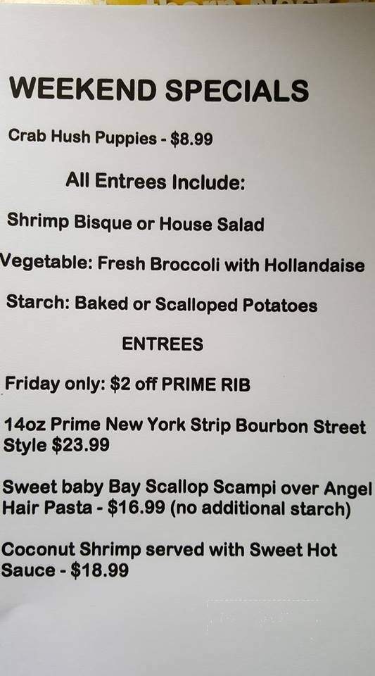 Backdraft - Kinsale, VA menu_pic